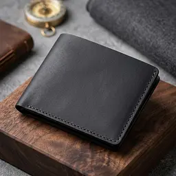 Матове шкіряне портмоне у дві складення Серце Grande Pelle 16733 чорний - мініатюра 4