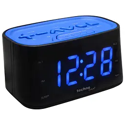 Годинник настільний з радіо Technoline WT465 Black/Blue (WT465 blaue), Чорний - мініатюра 4
