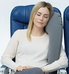 Подушка для подорожей надувна вертикальна Travelrest Сірий (978-02)