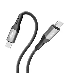 Кабель для заряджання та обміну даними USB Yoki YK-SO15 SOLID Series Type-C to Type-C 60W 3A/20V 2 м Чорний - мініатюра 5