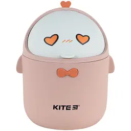 Настільний контейнер для сміття Kite персиковий (K24-010-2)
