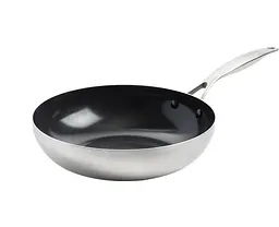 Сковорода WOK GreenPan Geneva 28 см серебристая CC004781-001