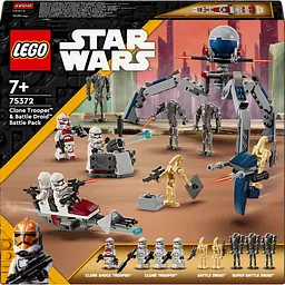 Конструктор LEGO Star Wars Клони-піхотинці й Бойовий дроїд. Бойовий набір 215 деталей (75372)