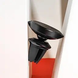 Тримач в машину Baseus Small Ears Series Magnetic Bracket Leather Air Outlet Type чорний (18051) - мініатюра 7