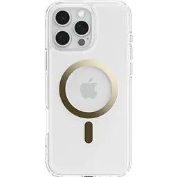 Прозорий чохол Spigen Ultra Hybrid MagSafe Gold для iPhone 16 Pro (ACS08132) - мініатюра 2