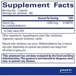 Вітамін В12 Pure Encapsulations 60 капсул - мініатюра 2