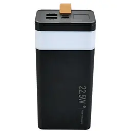 Повербанк WUW-TUGII Y53 Powerbank портативний акумулятор быстрая зарядка 30 000 mAh LED-індикація Чорний