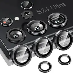 Захисне скло DK для Samsung S24 Ultra S928 на камеру Lens Metal Ring Eagle Eye 017529 black