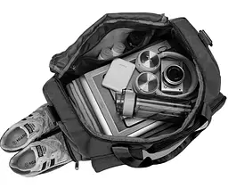 Текстильна дорожня сумка Confident TB1-T-269A чорна - мініатюра 8
