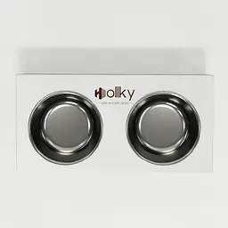 Hollky Base M — миски на підставці для середніх собак та великих котів (2 × 0,95 л) - мініатюра 3