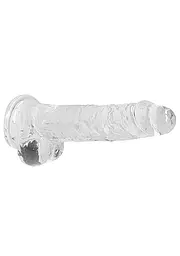 Фалоімітатор RealRock Crystal Clear 8”, 21 см (прозорий) - мініатюра 3