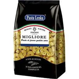 Макаронні вироби PASTA LENKA 800г "Ріжка любительська (рифлена)"