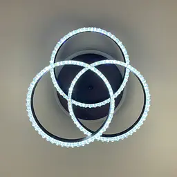 LED світильник coffee на 3 кільця з хромованою смужкою d30 см Line.F A 55063/3С RGB CF+CR - мініатюра 4