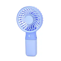 Портативний ручний вентилятор Bambi MK 5609Violet з підставкою, 15,5 см, USB