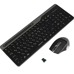 Комплект (клавіатура + миша) A4Tech Fstyler FB2535CS Smoky Grey [138919] - мініатюра 5