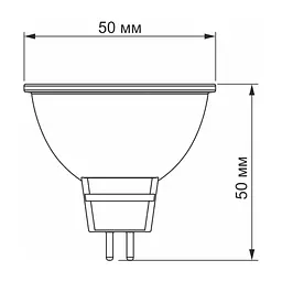 Лампочка TITANUM LED MR16e 6W GU5.3 4100K (VL-MR16e-06534) - мініатюра 2