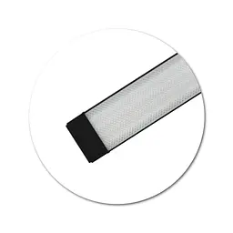 Світлодіодний світильник GAMA-80 80W 6400K 1200x75x27мм чорний