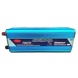 Автоінвертор 12 V-220 V 7000 W перетворювач напруги з чистою синусоїдою та функцією заряджання акумулятора UPS 20 A 12 V-220 V WimpeX WX-7100
