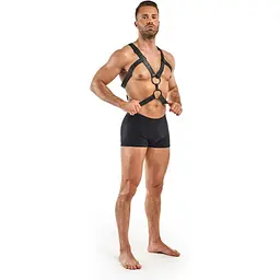 Портупея Bedroom Fantasies Rocco Masculine Masterpiece - Black - мініатюра 5