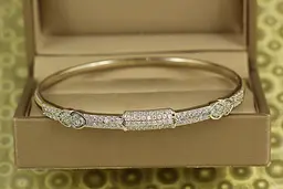 Браслет бенгл Xuping Jewelry Козир від 17 см до 19 см сріблястий