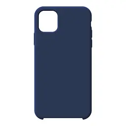 Силиконовый чехол для Apple iPhone 11, ICON2 Case, синий, противоударный, панель, защита всего корпуса, матовая поверхность Soft Touch, выступает над дисплеем, совместим с защитными стеклами и пленками, с микрофиброй, ArmorStandart (ARM60553)