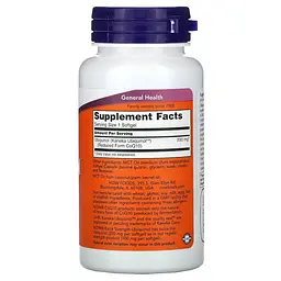 Убихинол NOW Ubiquinol 200 mg, 60 капсул для зміцнення стінки судин серця - мініатюра 2
