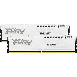 Модуль пам'яті для комп'ютера DDR5 32GB (2x16GB) 5600 MHz Beast White Kingston Fury (ex.HyperX) (KF556C36BWEK2-32) - мініатюра 3