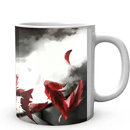 Кухоль GeekLand Атака Титанов Attack on Titan червоне пір'я AT.02.56 330 мл білий - мініатюра 2
