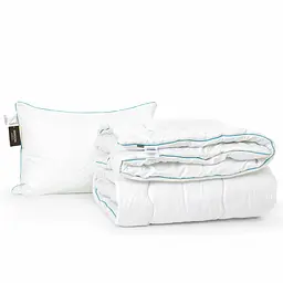 Набір MirSon антиалергенний №9598 Eco Line Hand Made EcoSilk зима ковдра 200х220 см + 2 подушки білий (2200010807226) - мініатюра 2