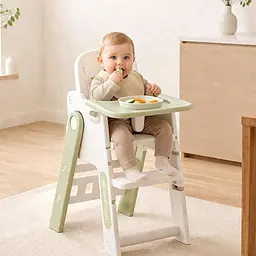 Стільчик для годування Mealux Feedo White/Green (KD-F033 White/Green) - мініатюра 3