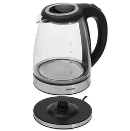 Скляний електрочайник Mesko MS 1307 (1,8 л, 1500 Вт) з LED-підсвіткою, чорний - мініатюра 3