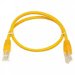 Патч-корд UTP Atcom RJ45, Cat.6, мідь, 0.5 м, жовтий (12156)