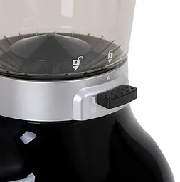 Кавомолка Adler AD 4450 Burr 300 Вт, конічні металеві жорна, 31 ступінь помелу, контейнер 300 г, таймер 25 с, чорна/срібляста - мініатюра 5