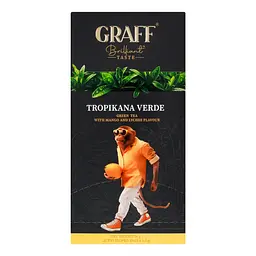Чай зелений байховий Graff Tropicana Verde 30 г (20 шт. х 1.5 г) - мініатюра 2