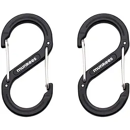 Брелоки-карабіни Munkees 3276 Forged S 6 mm x 60 mm Black (1012-3276-BK)