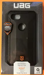 Чохол протиударний двошаровий UAG Scout Series для Google Pixel 3a XL Black - мініатюра 7