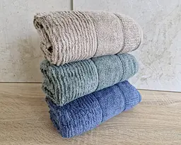 Набір турецьких махрових рушників Cestepe MicroCotton Premium 3 штуки 50x90 Nevara 2 щільність 600 г/м2 - мініатюра 5