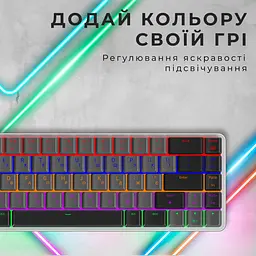 Клавіатура GamePro MK122R Red Outemu Switch Dark Gray [121472] - мініатюра 5