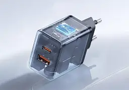 Мережевий зарядний пристрій Baseus Cube Fast Charger USB+Type-C 20 W P10111403113-00 Black - мініатюра 5