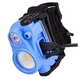 Ліхтар налобний Brevia 400Lm + 200Lm 3W+3W COB 1200mAh IP65 (14100WX1) - мініатюра 3