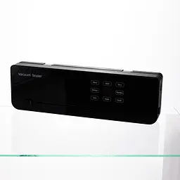 Вакууматор побутовий сенсорний для сухих і вологих продуктів 120 Вт із вбудованим різаком пакувальник вакуумний Чорний Yiwu HP-11-29B - мініатюра 3