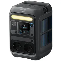 Зарядна станція ANKER Solix C300X з сонячною панелю / 300 Вт / 288 Вт⋅год з розетками - мініатюра 3
