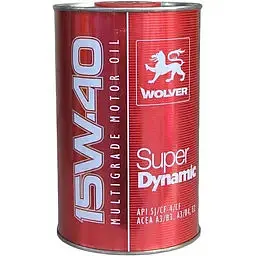 Автомобільна моторна олива WOLVER Super Dynamic 15W-40 1л - мініатюра 2