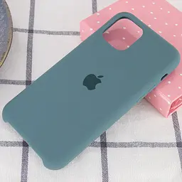 Чохол Silicone Case AA для Apple iPhone 11 Pro Max 6.5" Зелений / Pine green - мініатюра 2