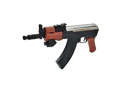 Іграшковий автомат Калашнікова на кульках кульки 998A на батарейках, у коробці 44.6x6.6 см - мініатюра 2