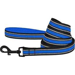 Повідець для собак BronzeDog Mesh, розмір S, 200х1,6 см, синій - мініатюра 2