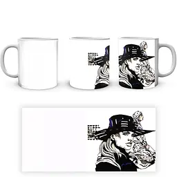 Кухоль GeekLand JoJo's Bizarre Adventure Неймовірні пригоди ДжоДжо:Гонка сталева куля JJSBR 02 330 мл білий - мініатюра 4