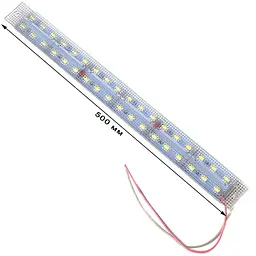 Підсвічування салону діодне подвійне Призма алюміній 12V - 50 см 2А 72LED Біле світло (5630)