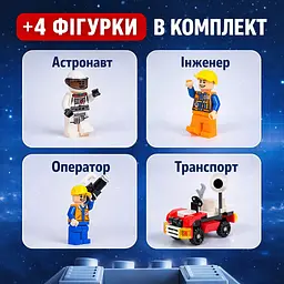 Конструктор Космічна станція Космодром Space Shuttle Космічна Ракета 521 деталь сумісний з Lego - мініатюра 4
