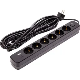Мережевий фільтр живлення PowerPlant 7м, 6 розеток,USB, Type-C (YS-N6086/7c) (EX610686)